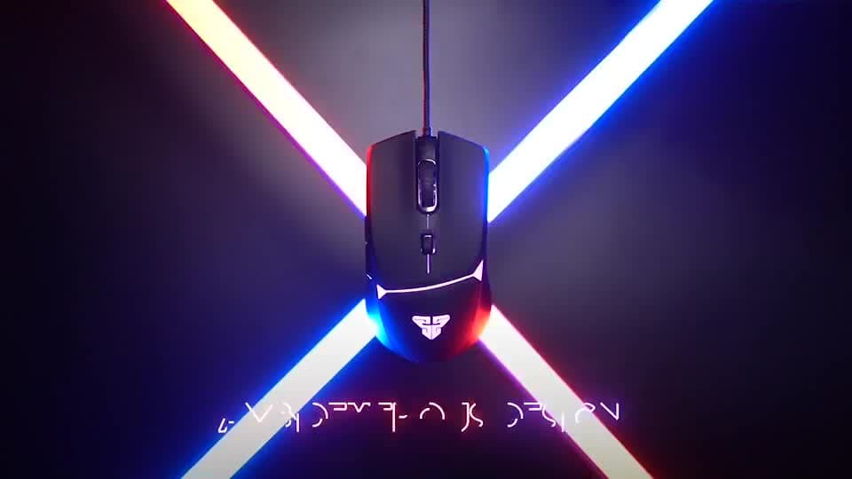 FANTECH VX7 เมาส์เกมมิ่ง DPI 200-8000 พร้อมไฟ RGB และ Macro 6 ปุ่ม