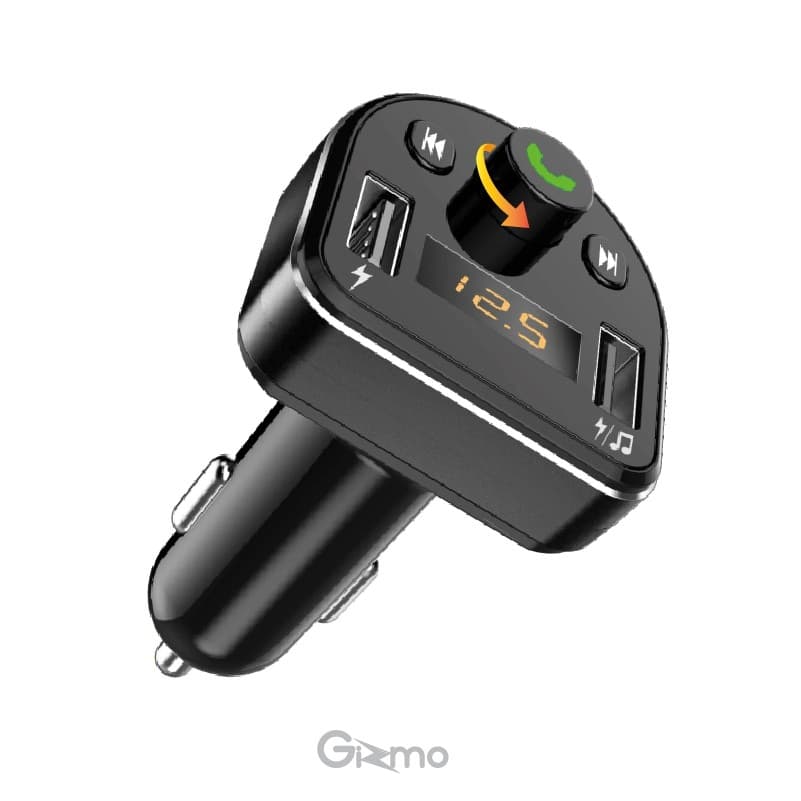 Gizmo Bluetooth FM Car Charger รุ่น GG-006 ระบบ Multi-Function รองรับ USB 2 ช่อง
