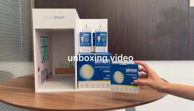 ดาวน์ไลท์ LED Smart SIMON อัจฉริยะ ปรับแสงได้ 8W/17W ควบคุมผ่านแอป ประกัน 2 ปี