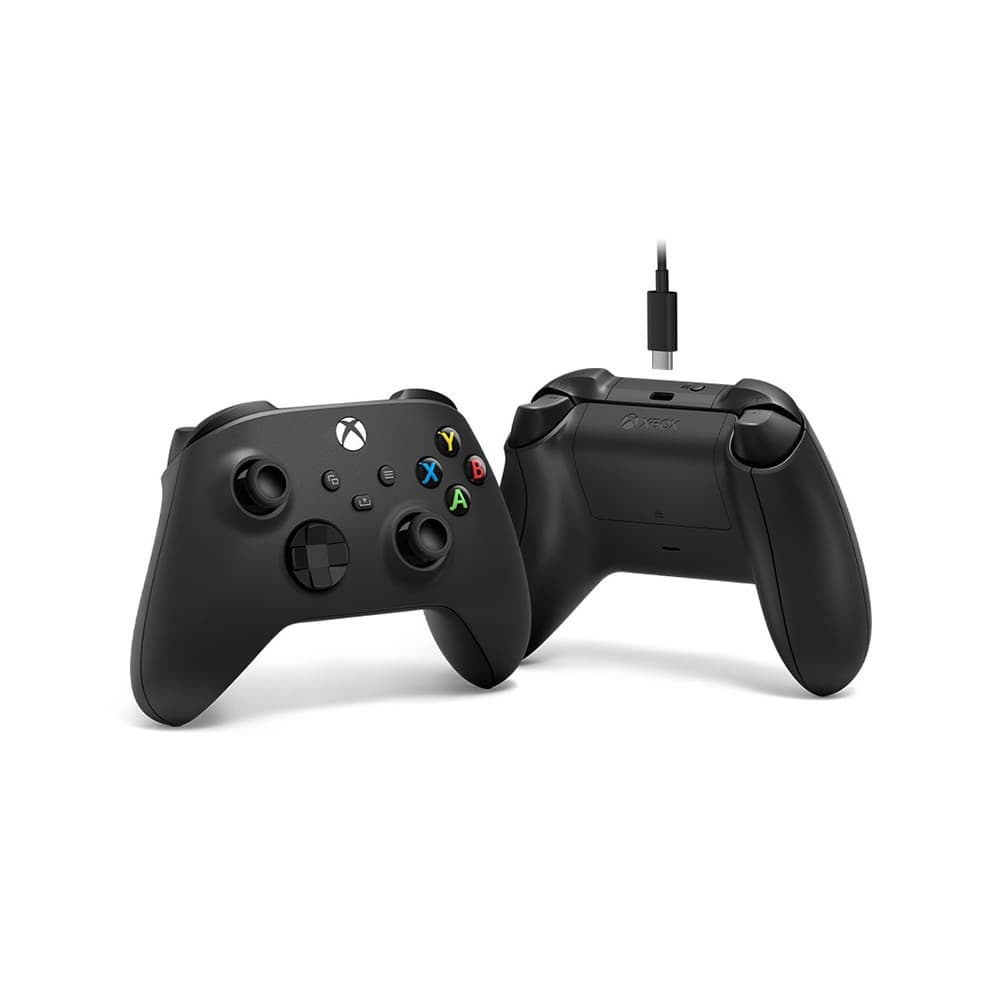 Microsoft Xbox Black Controller พร้อมสาย USB-C เชื่อมต่อไร้สาย สุดล้ำ