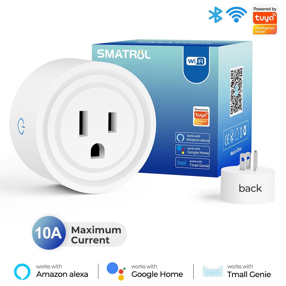 SMATRUL ปลั๊กอัจฉริยะ Wi-Fi 20A ควบคุมผ่านแอพ Smartlife สั่งงานด้วยเสียง