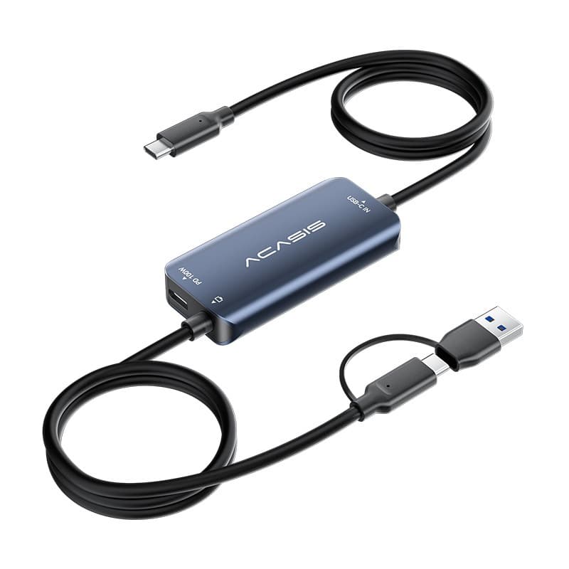 ACASIS Mini Type-C USB3.0 Audio Capture Card 1080p 60fps สำหรับ Live Streaming & Gaming
