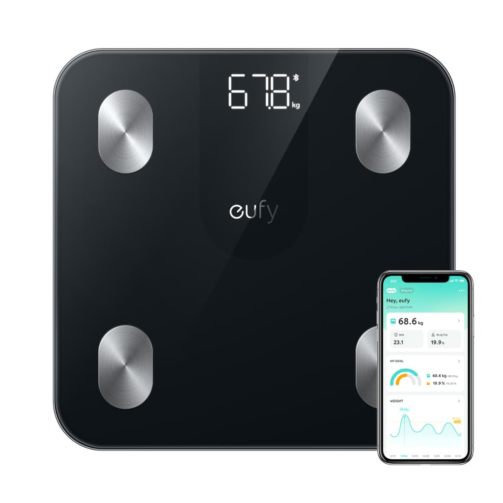 Eufy A1 Smart Scale เครื่องชั่งน้ำหนักอัจฉริยะ วัดสุขภาพ 12 ค่า เชื่อมบลูทูธ