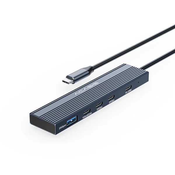 ACASIS USB-C 5-in-1 Docking Station Hub รองรับ 4K @ 60Hz, PD100W ชาร์จ, 2 USB-C/USB-A