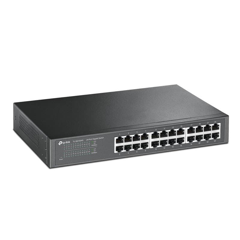 TP-Link TL-SG1024D สวิตช์ Gigabit 24-Port ประสิทธิภาพสูง ดีไซน์ติดตั้งง่าย