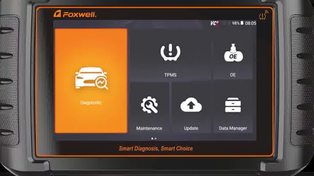 Foxwell NT809TS OBD2 สแกนเนอร์ครบชุด พร้อมเซ็นเซอร์ TPMS 4 ชิ้น วิเคราะห์เต็มระบบรถยนต์ image 1