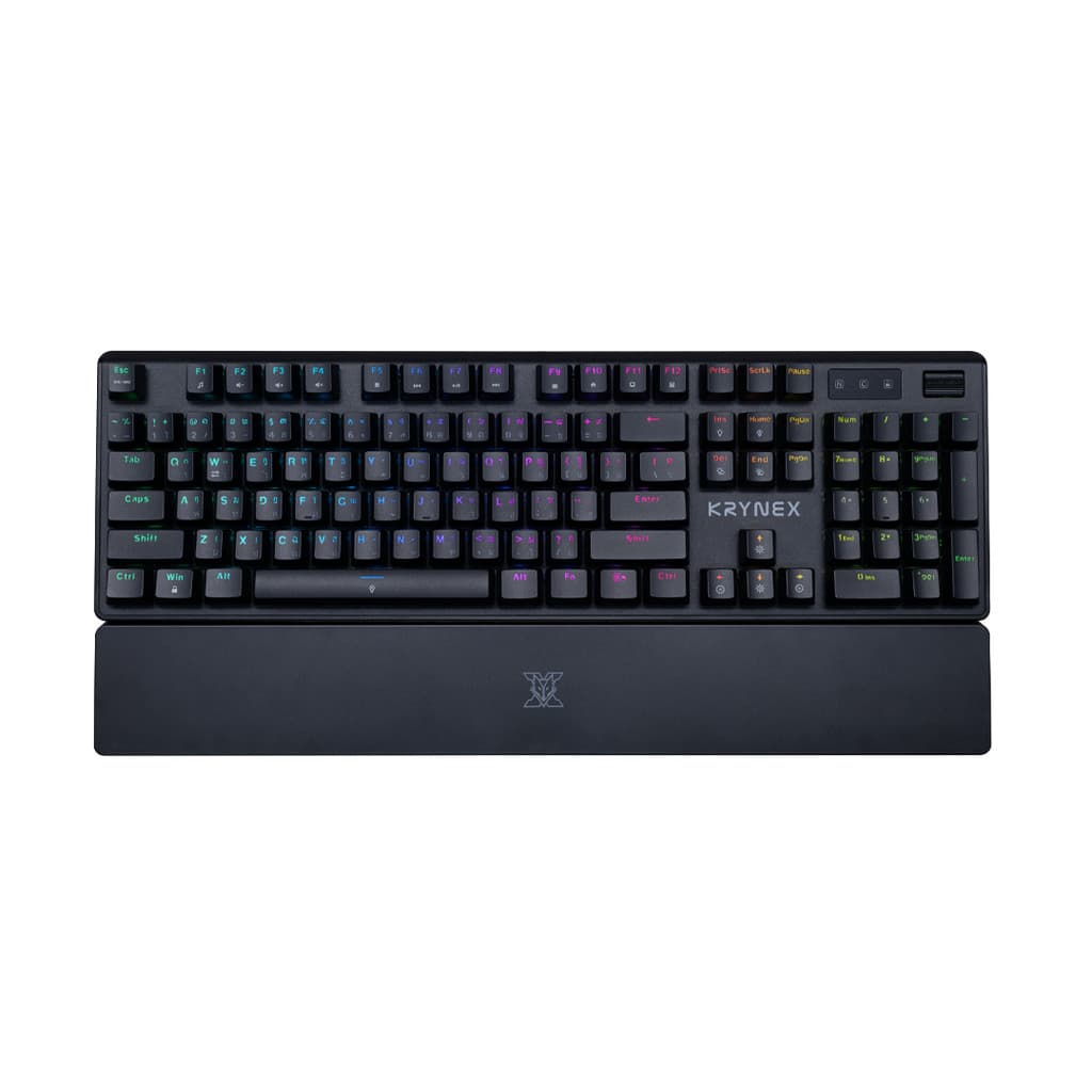 NUBWO X806 คีย์บอร์ดเกมมิ่ง Hot-Swap CIY 100% RGB 16 โหมด พร้อมปุ่ม Knob