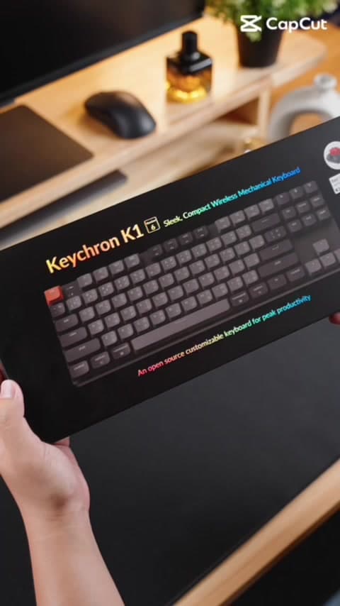 Keychron K1X คีย์บอร์ดไร้สาย Low-profile 80% ประกัน 2 ปี ศูนย์ไทย image 1