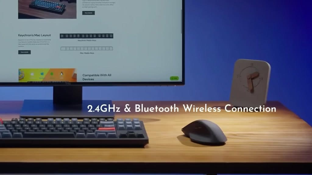 Keychron M6 V.2 เมาส์ไร้สาย Ergonomic ชาร์จ USB-C เสียงคลิกเงียบ [ประกัน 2 ปี]