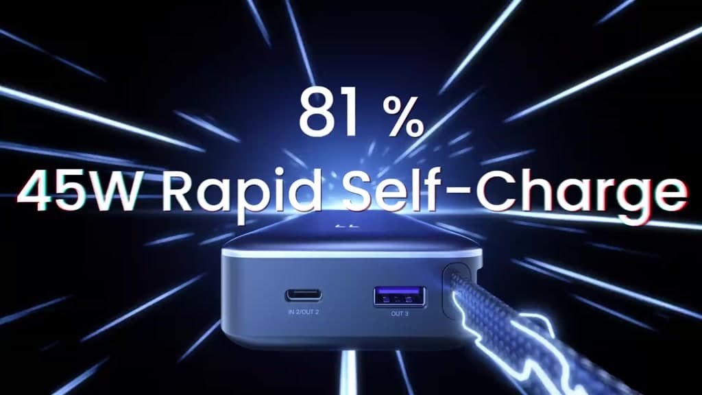 UGREEN Nexode 20,000mAh Power Bank 67W สายชาร์จในตัว ชาร์จเร็ว 3 พอร์ต สำหรับ iPhone & Samsung