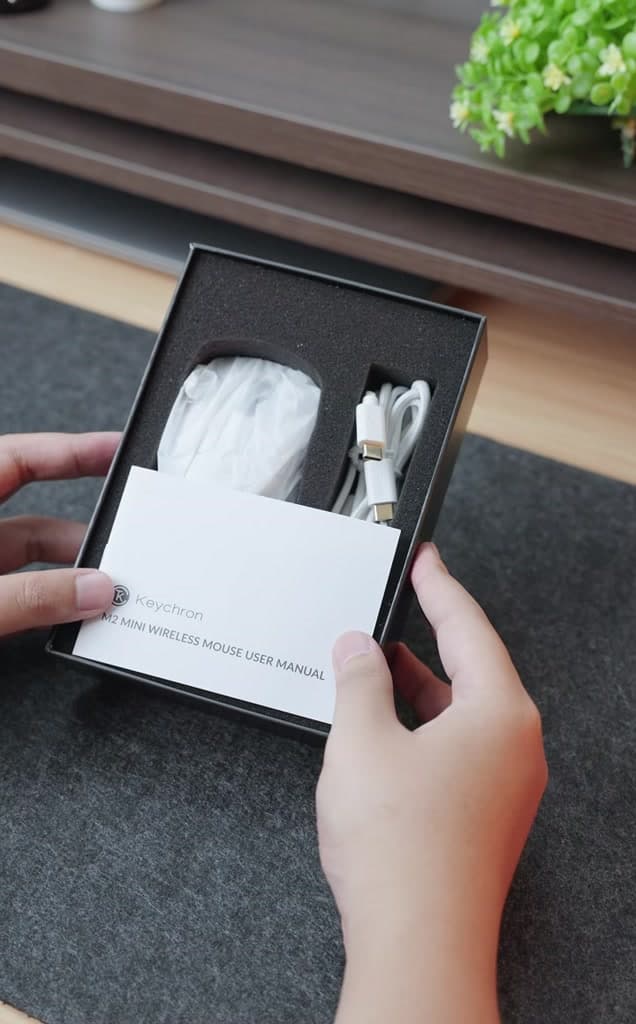 Keychron M2 Mini เมาส์ไร้สาย BT/2.4GHz น้ำหนักเบา 49g DPI 26000 ประกัน 2 ปี