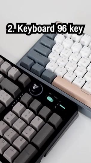 FANTECH MK914 Atom Pro 96 SATURN คีย์บอร์ดเกมมิ่ง 90% เชื่อมต่อ 3 ระบบ สาย/ไร้สาย/Bluetooth