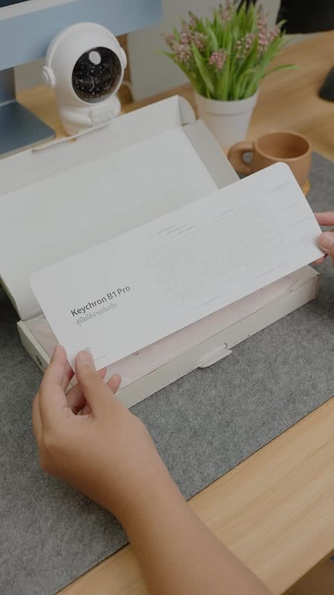 Keychron B1 Pro คีย์บอร์ดไร้สายบางเฉียบ เสียงเงียบ ประกัน 2 ปี image 1