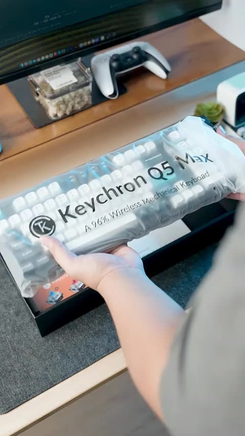 Keychron Q5 Max คีย์บอร์ดไร้สายพรีเมียม 96% Gasket Mount อลูมิเนียม ประกันศูนย์ไทย image 1