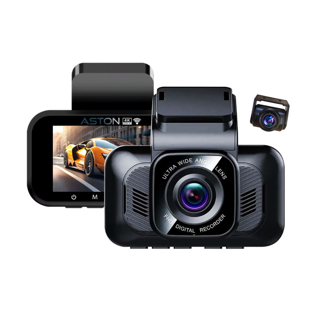 ASTON XR-4 กล้องติดรถยนต์ 4K WIFI กล้องหน้าหลังกันน้ำ อุปกรณ์ครบ