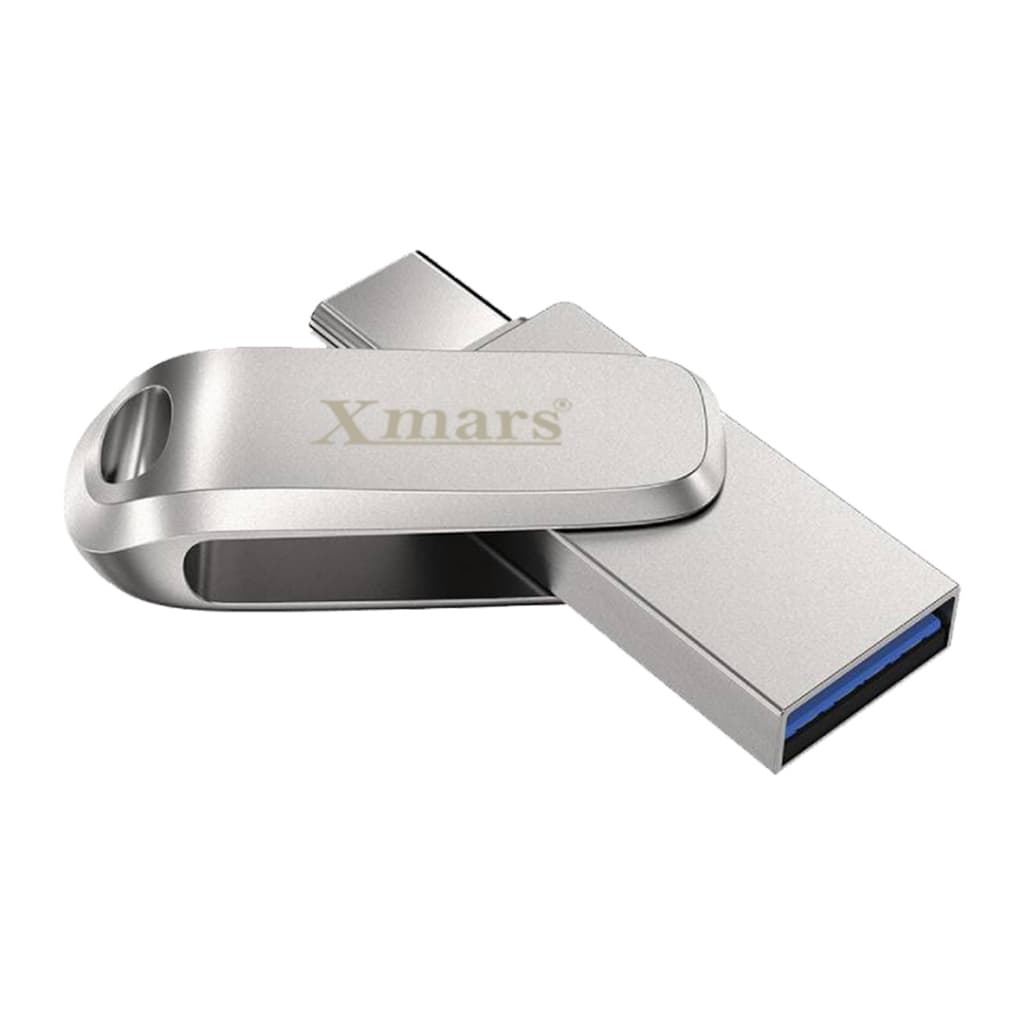 Xmars FD-06/07 แฟลชไดร์ฟ 2 หัว 64GB/128GB USB Type-C & A ความเร็วสูง บอดี้โลหะ