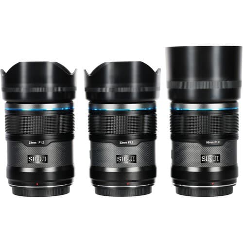 Sirui Sniper F1.2 เลนส์ Autofocus 3 ชิ้น (16, 23, 56mm) คาร์บอน ประกันศูนย์ไทย