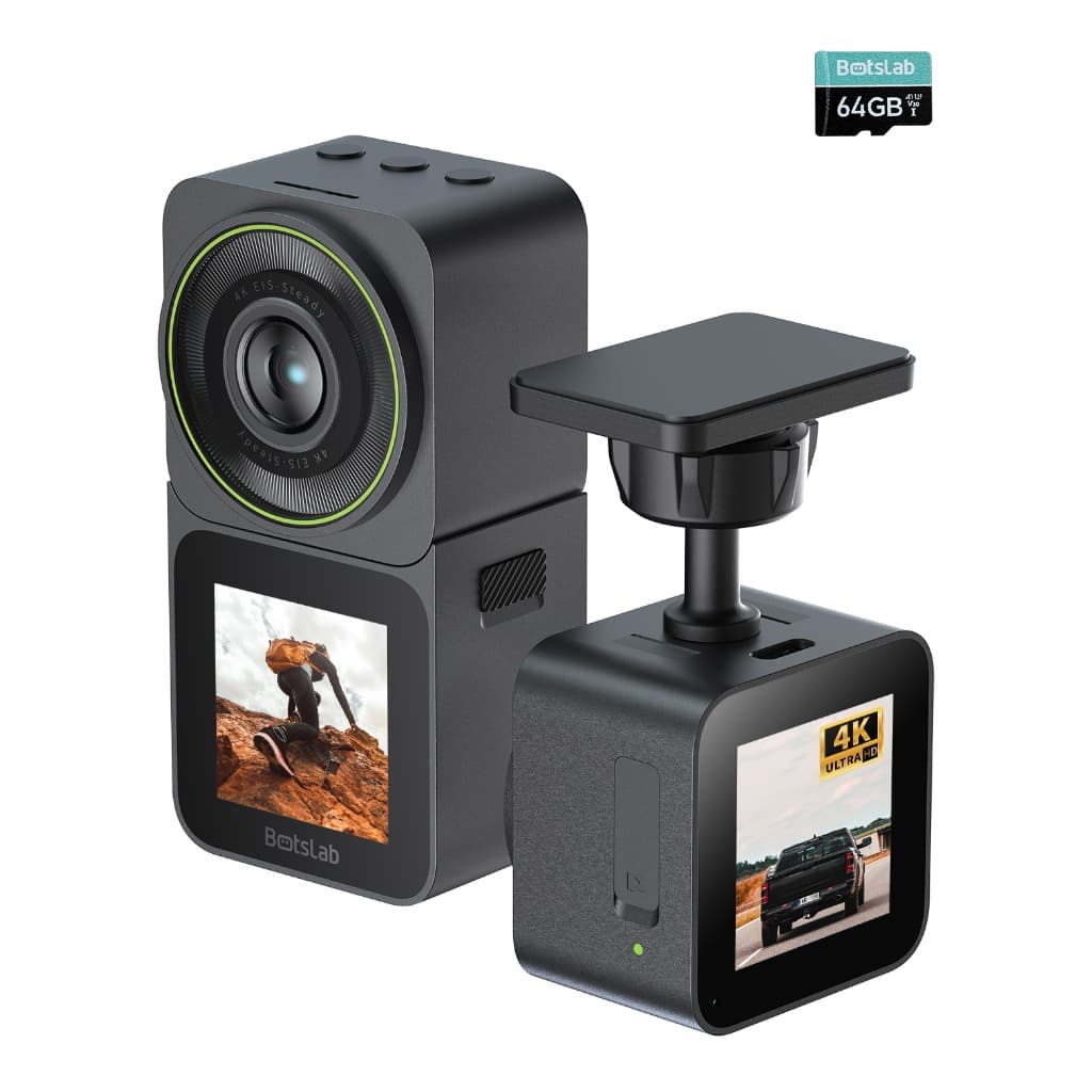 360 Botslab V9H กล้อง 2-in-1 Dash Cam 4K หมุน 360° พร้อมหน้าจอคู่