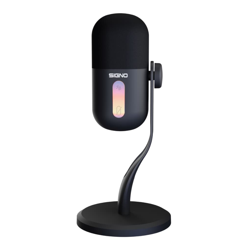 SIGNO MP-710 ไมค์คอนเดนเซอร์ พร้อมไฟ RGB สำหรับสตรีมมิ่ง & พ็อดคาสต์