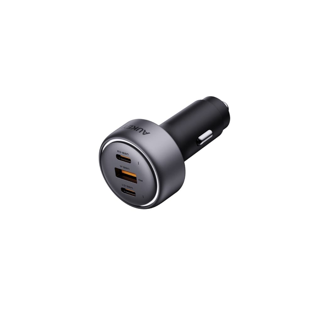 AUKEY CC-P1 ที่ชาร์จในรถ 66W ชาร์จเร็ว 3 พอร์ต USB-C/A สำหรับทุกอุปกรณ์