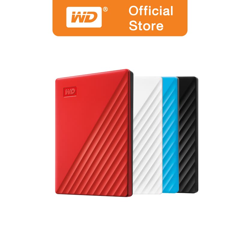 Western Digital My Passport 2TB ฮาร์ดดิสพกพา USB 3.2 ปลอดภัยด้วยรหัสผ่าน