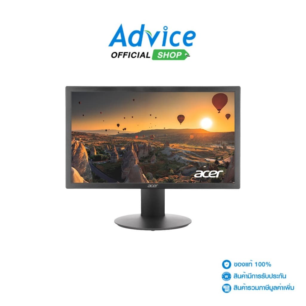 ACER 19.5'' จอคอมพิวเตอร์ E200Qbi TN 75Hz HDMI/VGA ความละเอียด 1600x900