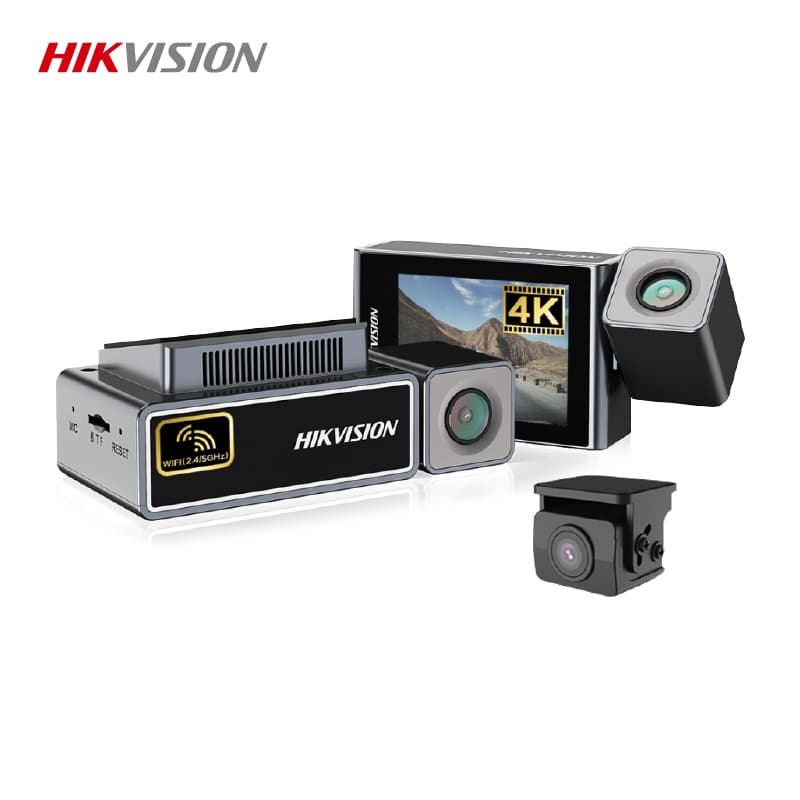 HIKVISION C8PRO กล้องติดรถยนต์ 4K GPS + กล้องหลัง 1080P, WDR, WiFi, ADAS