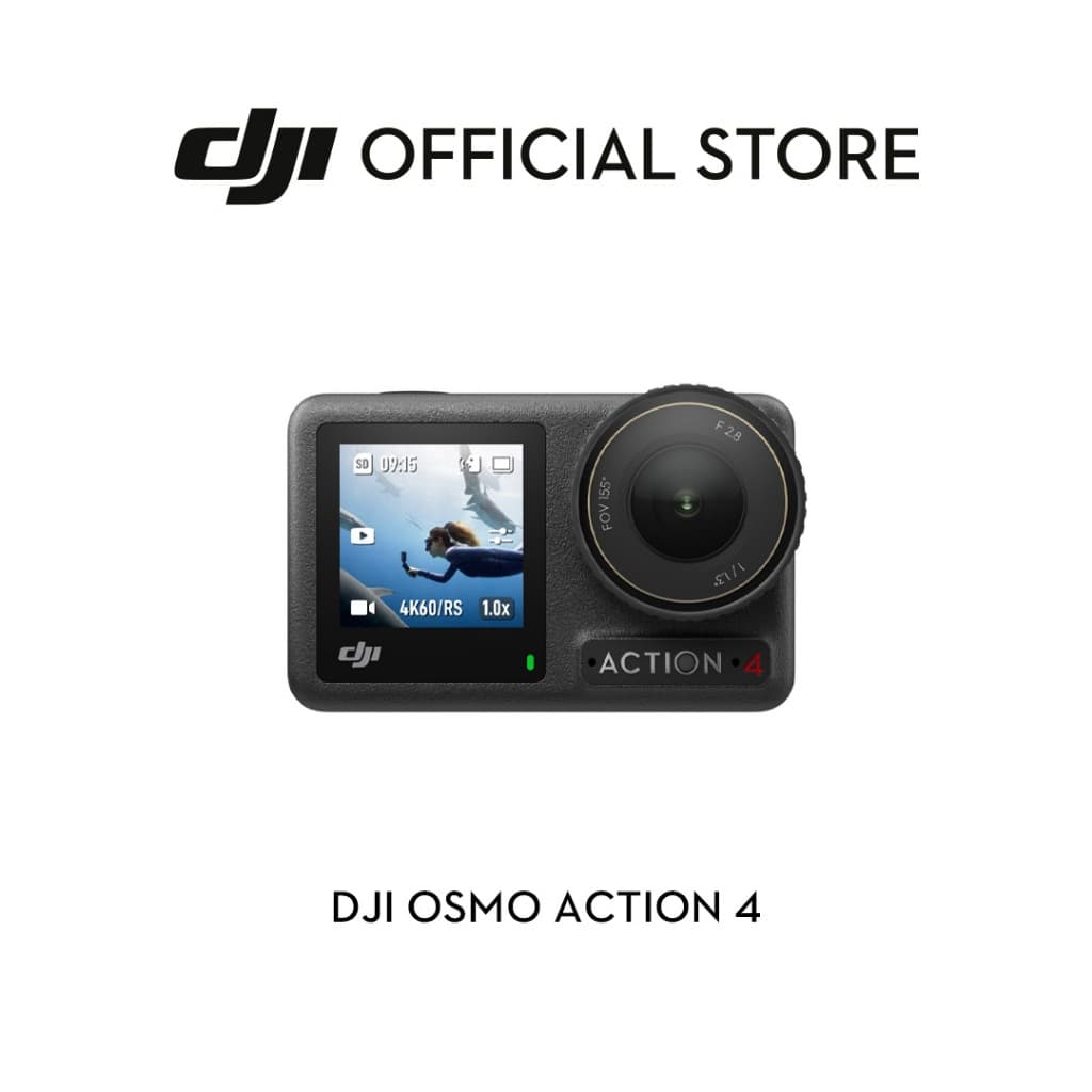 DJI Osmo Action 4 กล้องแอคชั่น 4K กันน้ำ เซ็นเซอร์ 1/1.3 นิ้ว 120fps
