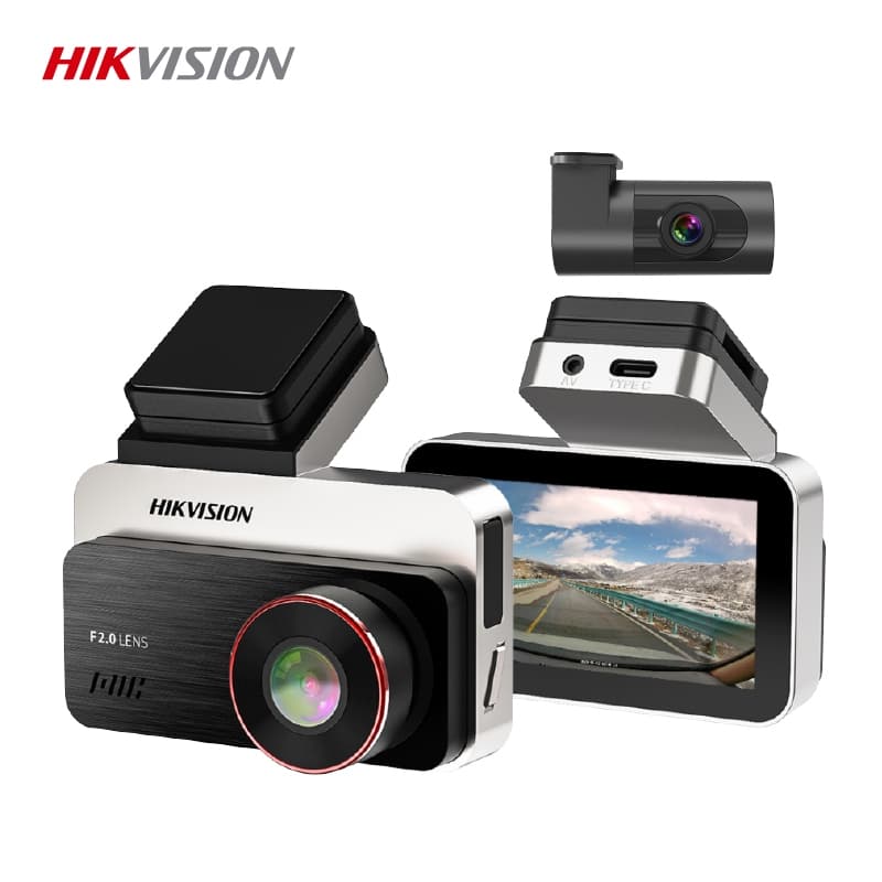 HIKVISION C200S 1080P กล้องติดรถยนต์หน้า-หลัง รองรับ Wi-Fi หน้าจอ 3"
