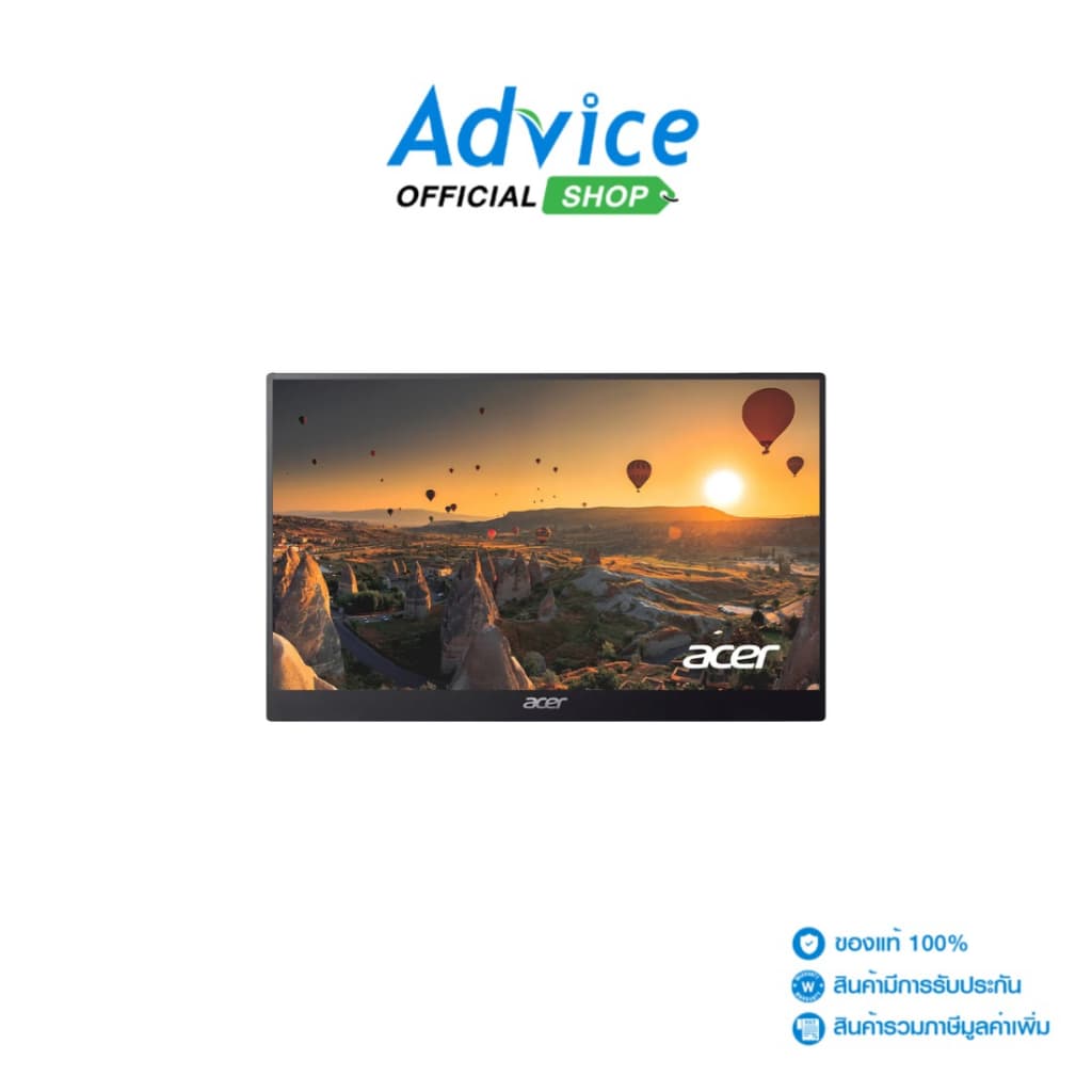ACER จอพกพา 15.6" PM161QJ IPS 1080P USB-C Mini HDMI ลำโพงในตัว 60Hz