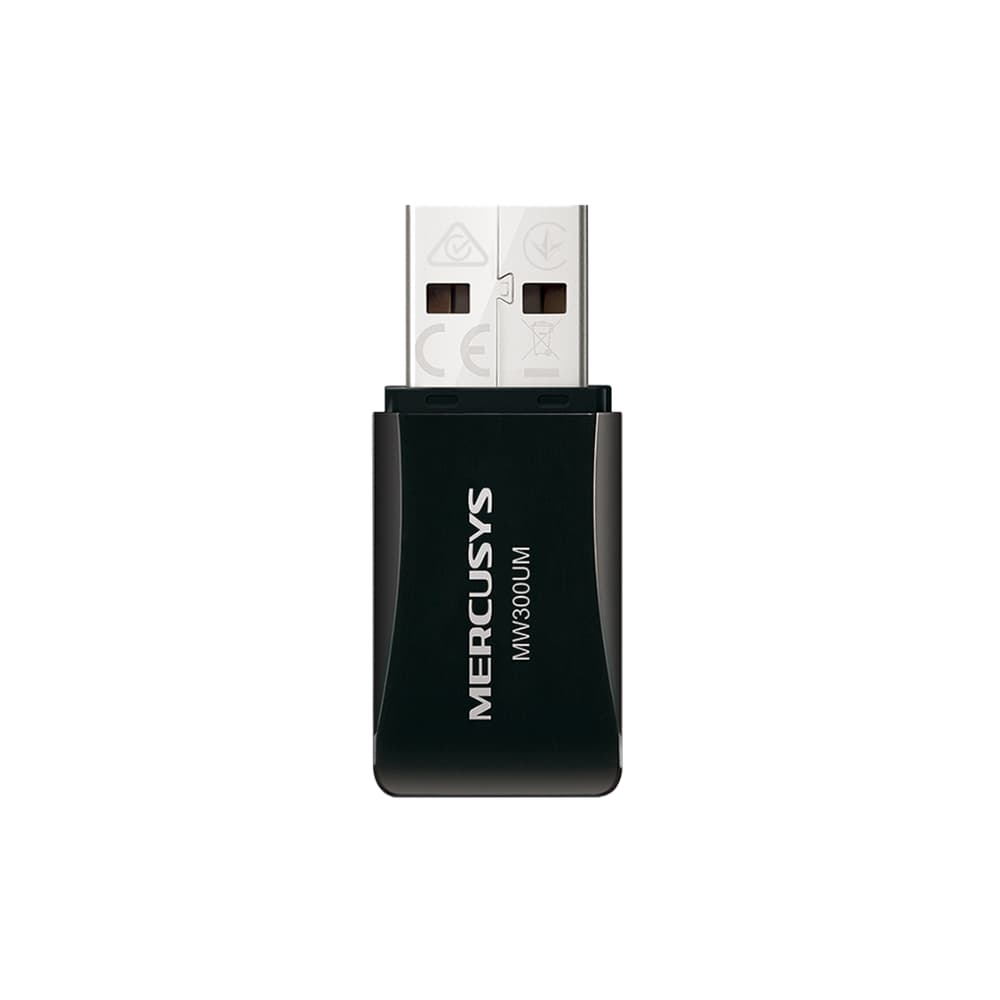 Mercusys MW300UM อะแดปเตอร์ Wi-Fi Mini USB N300 ความเร็วสูง 300Mbps