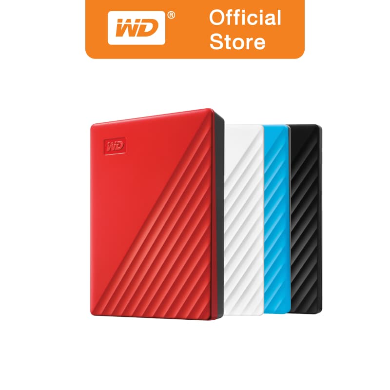 Western Digital My Passport HDD 5TB ฮาร์ดดิสพกพา USB 3.2 ปลอดภัยด้วยรหัสผ่าน