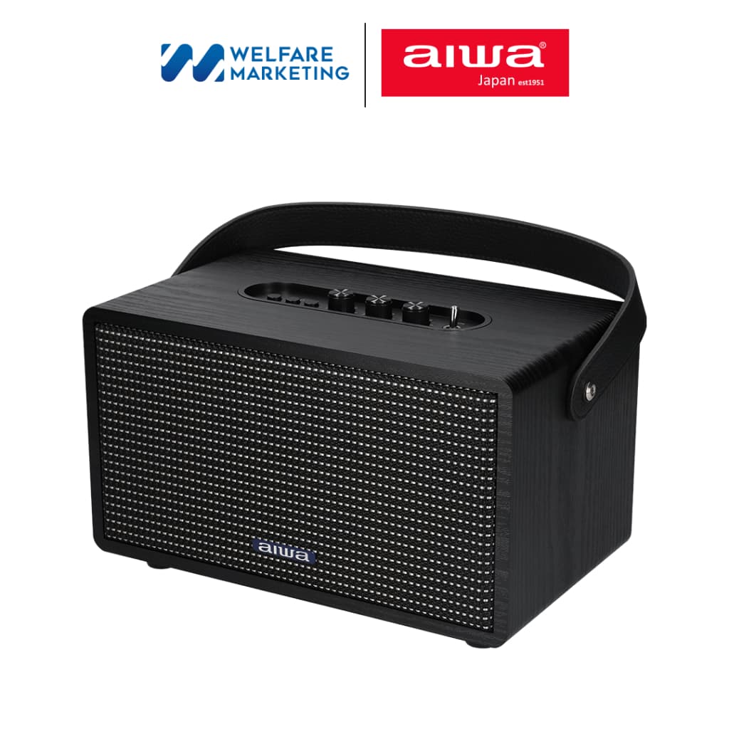 AIWA Retro Plus ลำโพงบลูทูธ BASS++ 60W เชื่อมต่อ 5.0 แบต 4000mAh