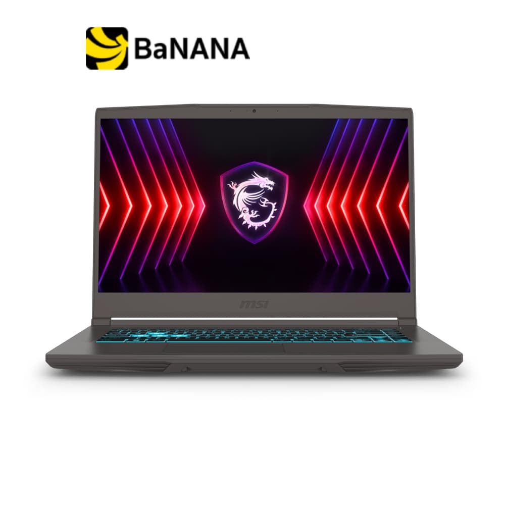 MSI Thin 15 โน๊ตบุ๊คเกมมิ่ง i5 RTX 3050 บางเบา สีเทา | Banana IT