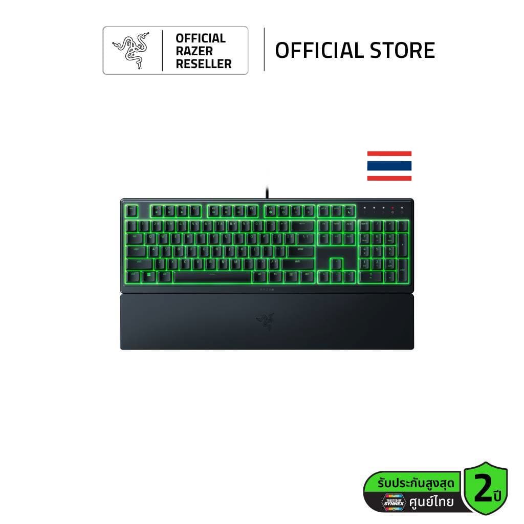 Razer Ornata V3 X - คีย์บอร์ดเกมมิ่ง Low-Profile Mecha-Membrane พร้อม RGB และที่รองข้อมือ