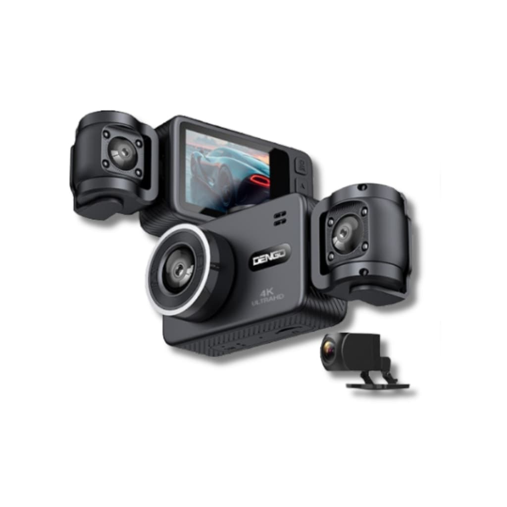 Dengo 3CAM 4K กล้องติดรถยนต์ 3 เลนส์ เชื่อมต่อ Wi-Fi พร้อม G-Sensor
