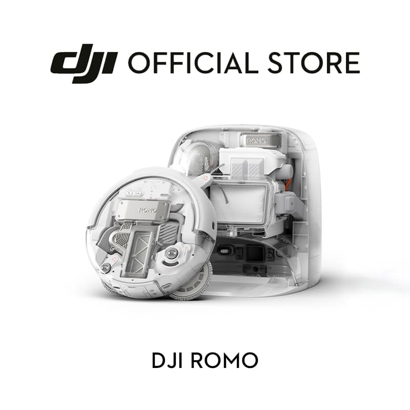 DJI ROMO หุ่นยนต์ดูดฝุ่น พลังดูด 25,000 Pa แขนถูพื้นยืดได้ 100%