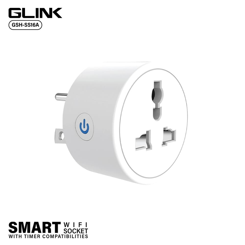 GLINK ปลั๊ก Wifi Smart 16A รุ่น GSH-SS16A ควบคุมได้ทุกที่ ผ่านแอพฯ