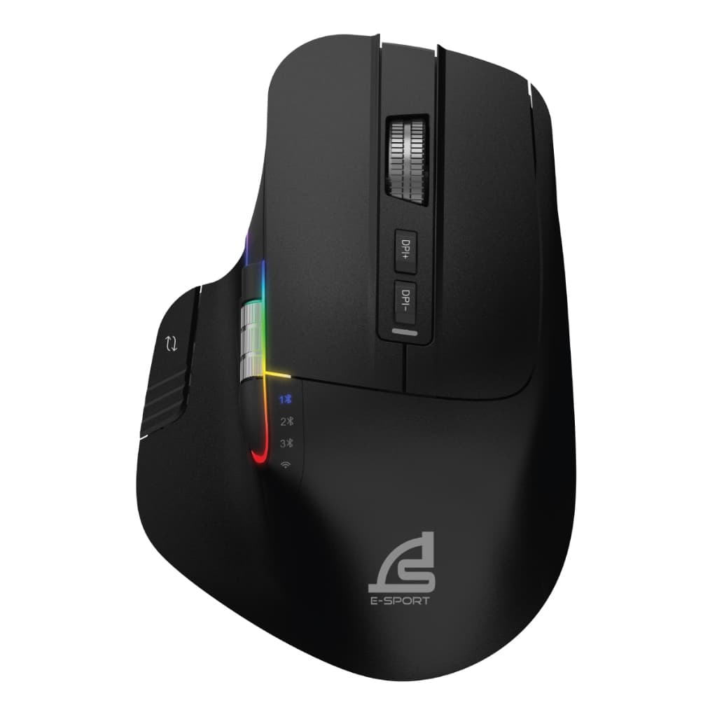 SIGNO WG-913 เมาส์เกมมิ่งไร้สาย RGB 8 ปุ่ม เชื่อมต่อ 3 ระบบ