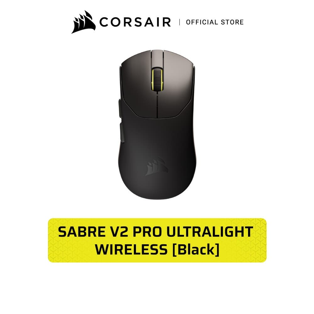 CORSAIR SABRE V2 PRO WIRELESS - เมาส์เกมมิ่งไร้สาย น้ำหนักเบาพิเศษ ปรับ DPI สูงสุด 33,000
